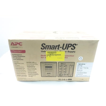 Apc Smart-Ups Battery Backup Power Supply 120V-Ac Computer And Peripheral Upss SMT750